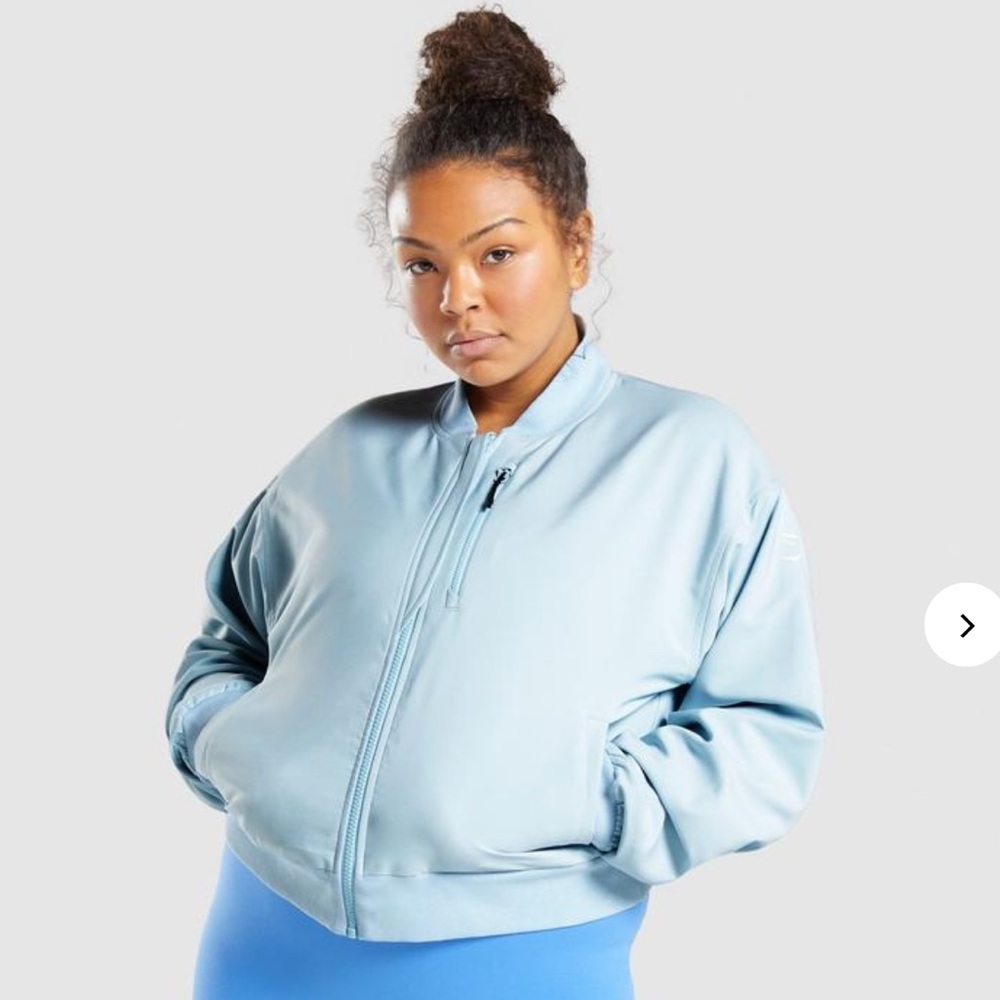Gymshark Essential Bomber - Light Blue